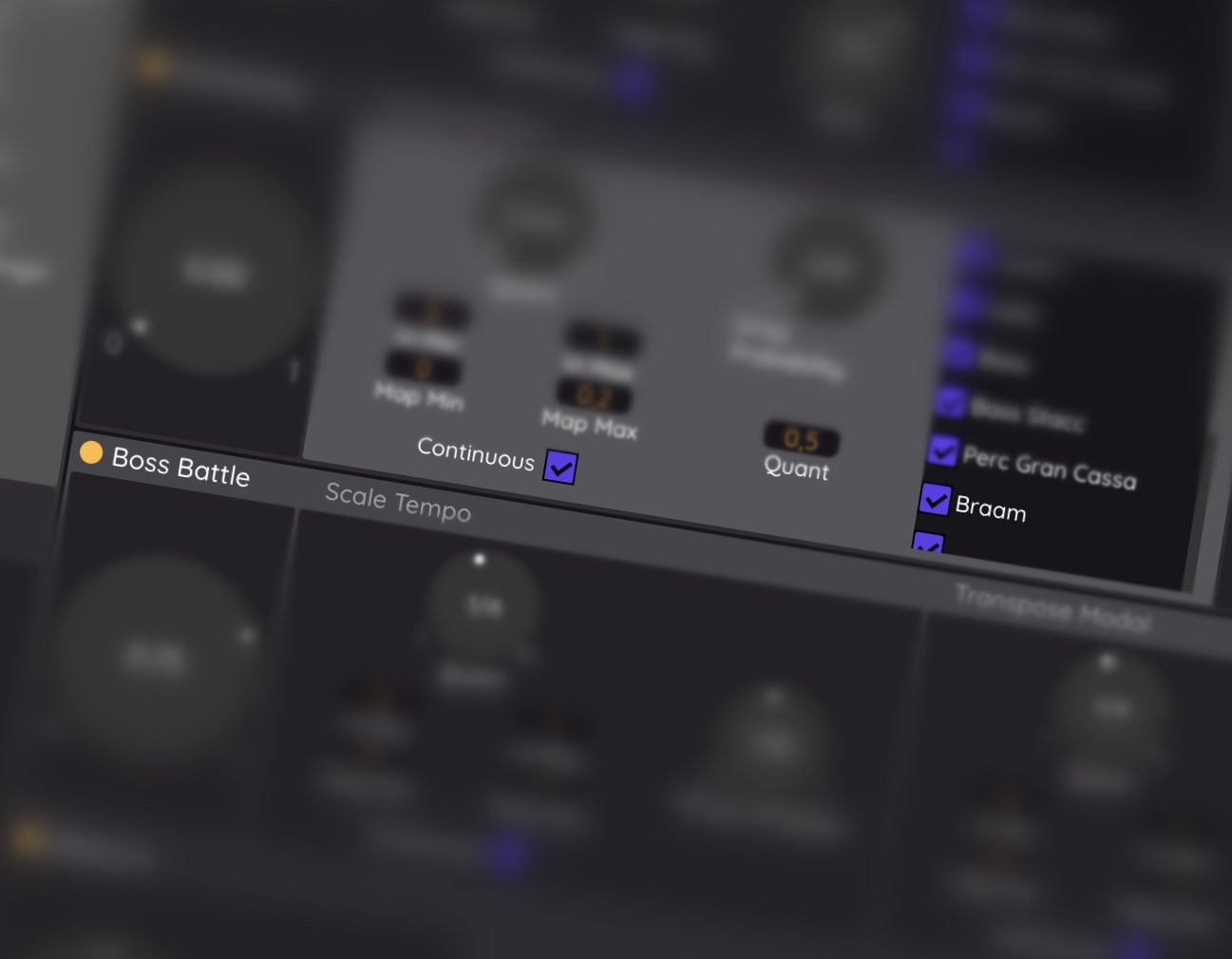 Reactional Composer interface
