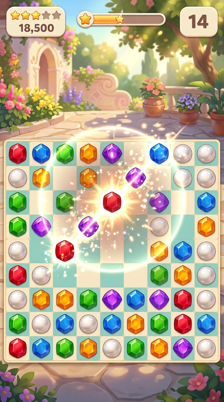 Puzzle game playable ad